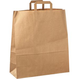 Topcraft Papiertüten braun, 40 x 45 x 16cm, mit Henkel, 200 Stück