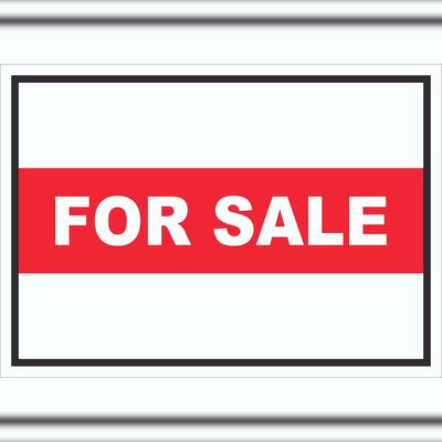 HB-Druck For Sale Schild mit Text Verkaufsschild A3 (297x420mm)
