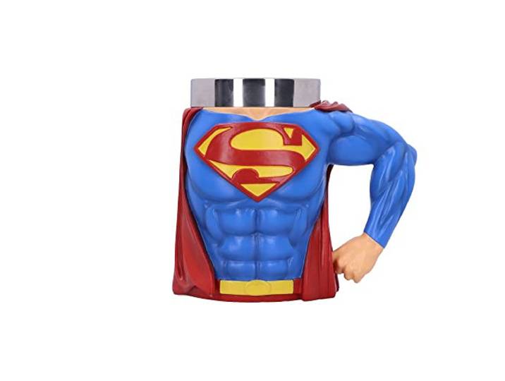 Nemesis Now Officieel gelicenseerde Superman Hero Tankard, Blauw, 16.3cm
