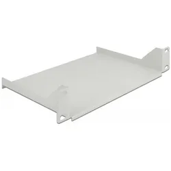 Delock 66854 Rack Zubehör Regalboden, Serverschrank Zubehör, Grau