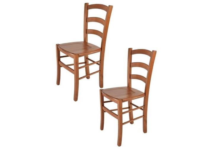 Chaise de Design - Tommychairs - Set de 2 chaises Venice - Structure en Bois - Couleur Cerisier