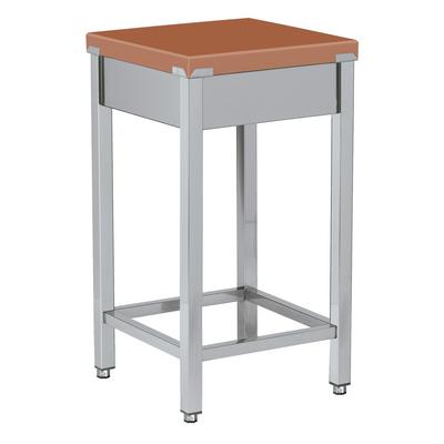 EURAST - Polyethylen-schneidetisch rote farbe - 500x500x850 mm - 16030300