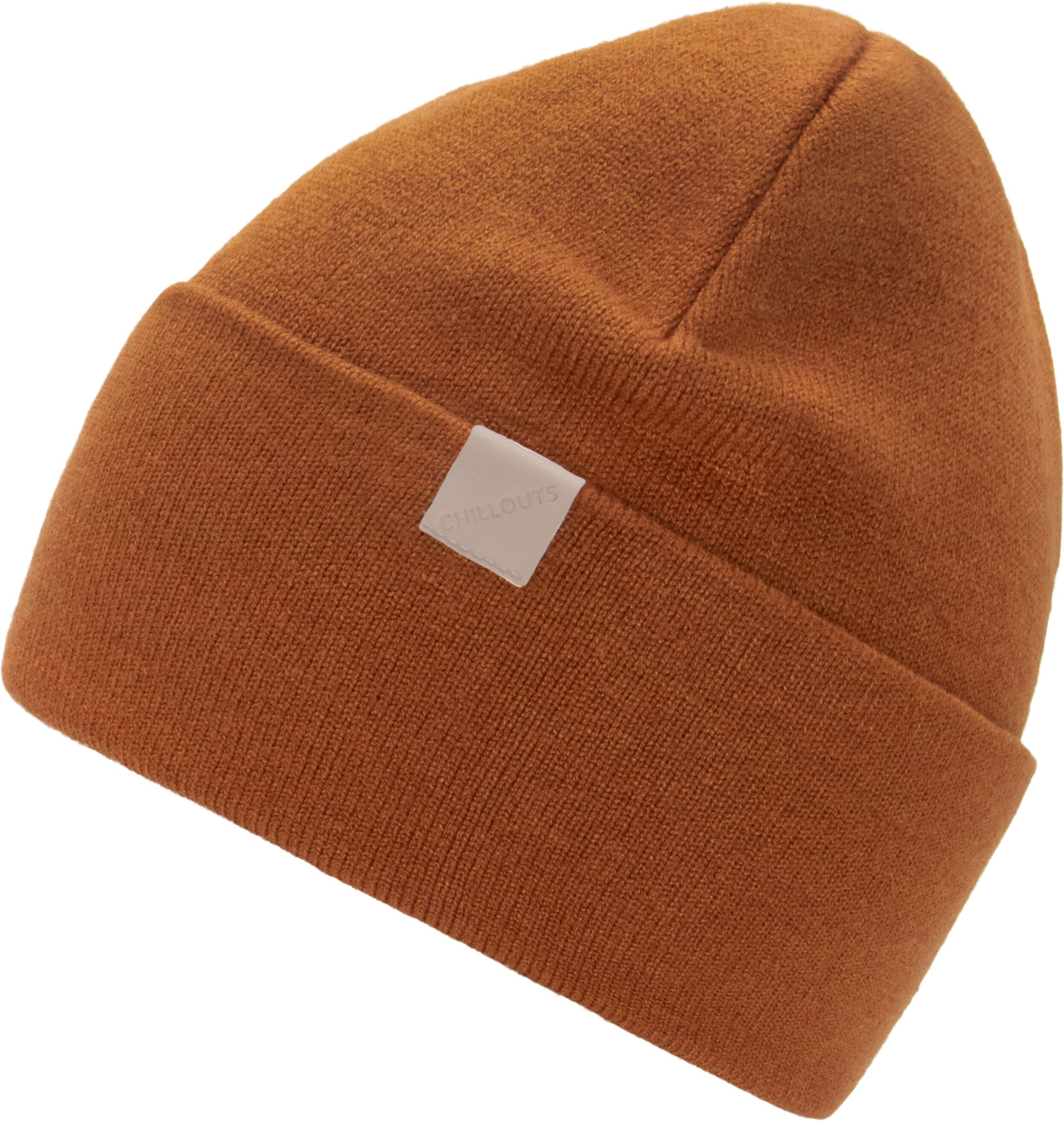 Beanie CHILLOUTS "Amber Hat", braun (rust), Strick, Obermaterial: 100% Polyester, Mützen Beanie, Stilvolle unisex Beanie für den urbanen Lifestyle rust Einheitsgröße