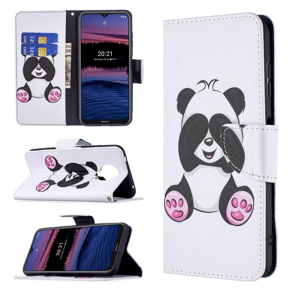 Cover-Discount Nokia G10 / G20 - Leder Hülle Panda (Nokia G10, Nokia G20) (104702416E)