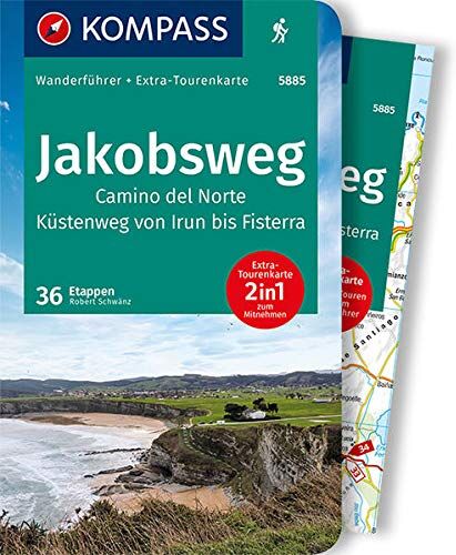 Rorbert Schwänz - KOMPASS Wanderführer Jakobsweg Camino del Norte: Wanderführer mit Extra-Tourenkarte 1:50.000, 60 Touren, GPX-Daten zum Download - Preis vom 17.10.2026 19:25:27 h
