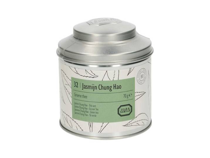 Jasmijn Chung Hao, biologisch, groene thee, blik, 70 gram