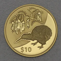 Goldmünze 1/4oz "Kiwi" 2012 Treasures of New Zealand (Neuseeland)