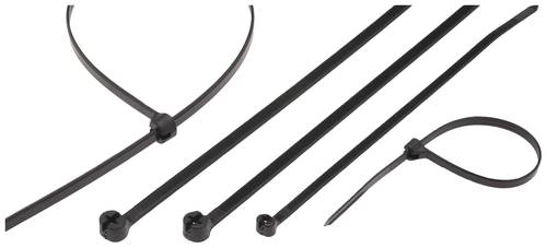 HELU 91068-1000 TY26MX Kabelbinder 284mm 3.6mm mit Metallzunge, UV-stabilisiert 1000St.