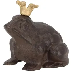 Esschert Design, Aussendekoration, Froschkönig mit Krone S