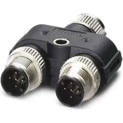 Phoenix Contact Y distributor, 5-position, Elektronikkabel + Stecker, Schwarz