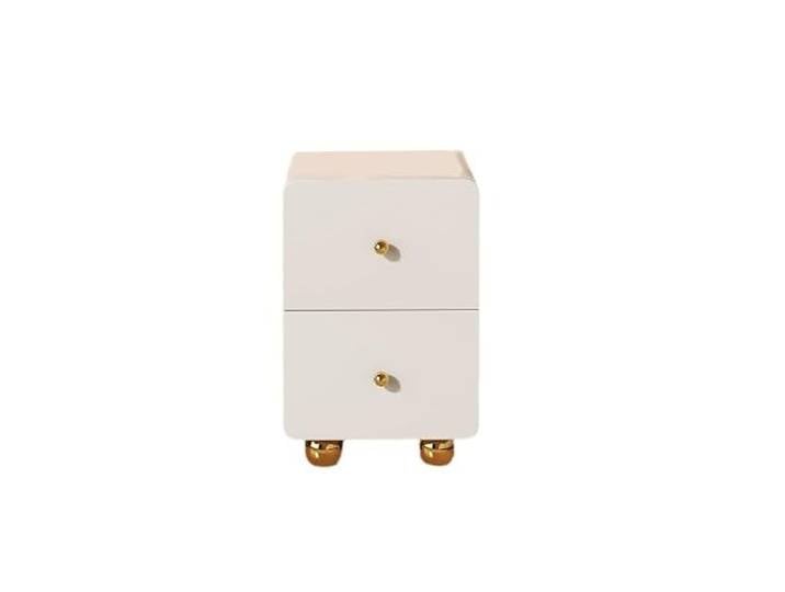 QCKNKMGG Nachttisch, Nachttisch aus Holz und Metall Schmale mehrschichtige Aufbewahrung for Schlafzimmer, Wohnzimmer, Büro, Sofaseite