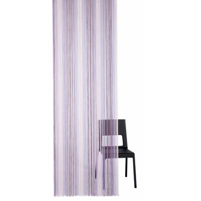 Fadenvorhang WECKBRODT "Leon, 1 Stück, Ösen, transparent, Fadengardine, Insektenschutz" Gr. 1, lila (violett, flieder), B:98cm H:240cm, Polyester, Gardinen, Fadengardine, Insektenschutz, transparent, kürzbar, Store