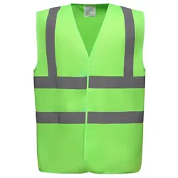 Warnschutz-Weste High-Vis 2-Bands "YK100" - 3XL - lime green
