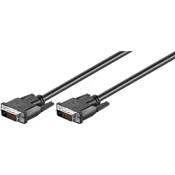 GOOBAY 93295 - DVI Monitor Kabel DVI-D 24+1 Stecker, Dual Link, 0,5 m