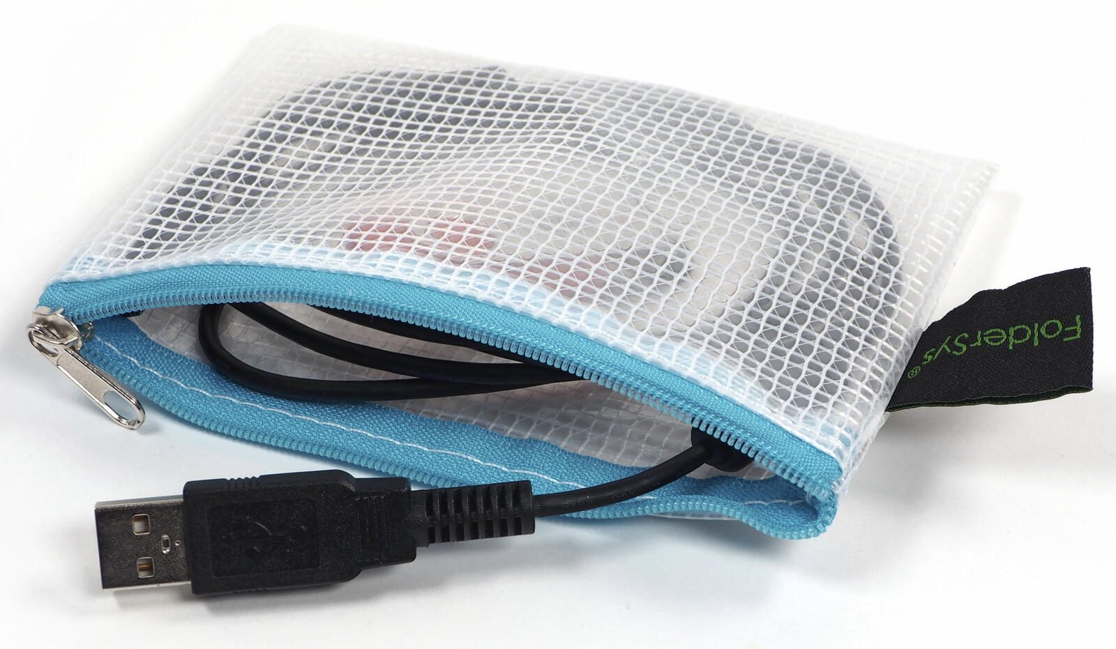 FolderSys Reißverschlussbeutel A7 transparent 40677-46