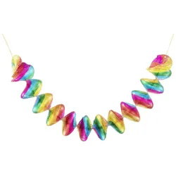 VEPATIM 4 Spiralgirlanden "Regenbogen" aus Alufolie Ø8cm 60cm