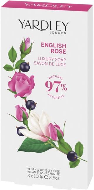 Yardley English Rose Soap 3 x 100g 100g