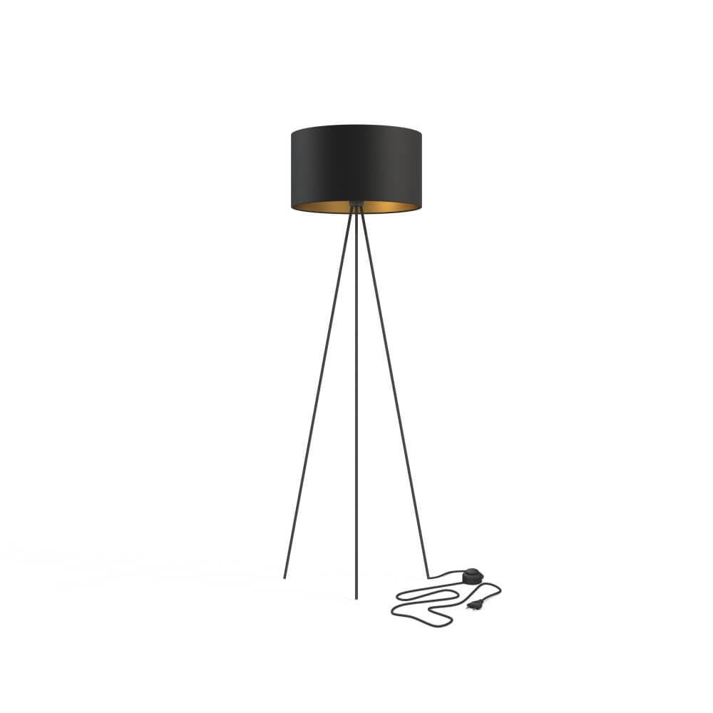 Lyora Tripod vloerlamp Cadilac - Zwart - Hoogte: 156 cm
