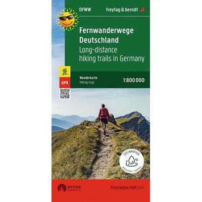 freytag & berndt Wanderkarte DFWW Fernwanderwege Deutschland 1:800.000, Sonstige von , KOMPASS Freytag & Berndt, 978-3-7079-1963-9