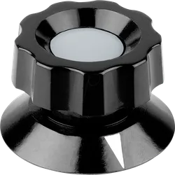 MEN 477.61 - Potentiometerknopf für Achse Ø 6 mm, schwarz
