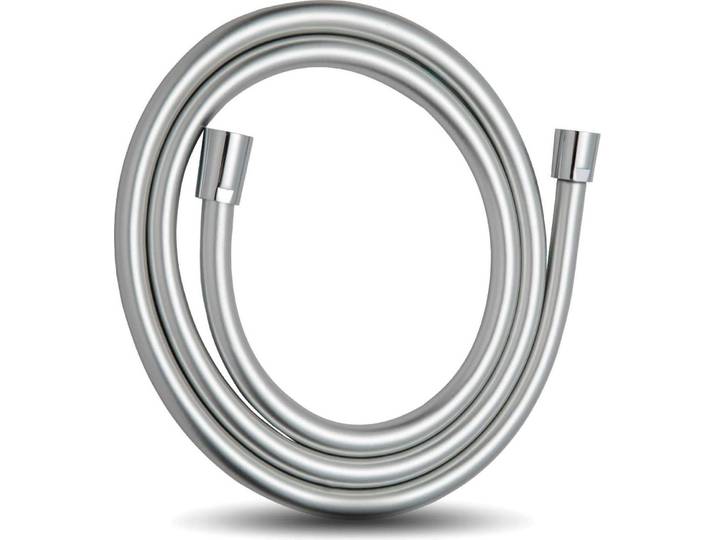 Duschschlauch 1,2m Universal Brauseschlauch Silber für Badarmaturen Ersatz