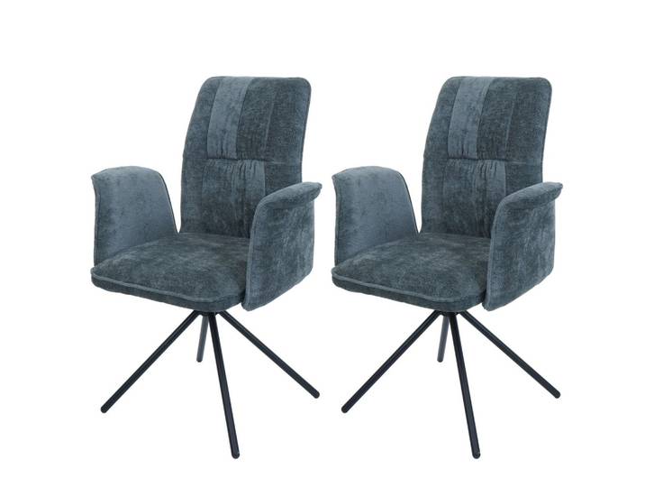 ESSZIMMERSTUHL Blau 2er-Set
