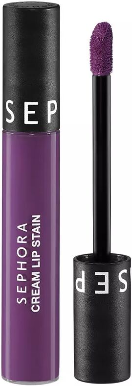 SEPHORA - Cream Lip Stain - Samtiger kussechter Lippenstift - Flüssiger matter Lippenstift, 5 ml,  Mystic Purple