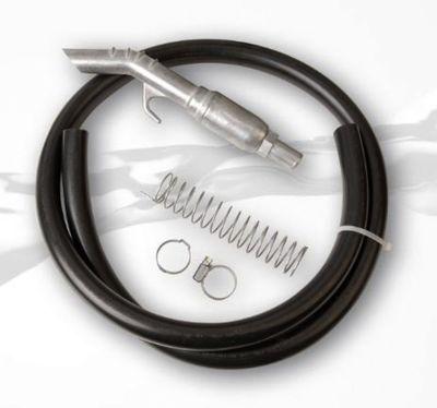 Schlauchgarnitur für Handpumpe Typ K 10 C, elektrisch leitfähig, DN 19 x 4, mit Auslaufventil AV 20 und Knickschutzfeder, Länge 4 m