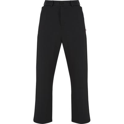 Stoffhose ANOTHER COTTON LAB "Another Cotton Lab Another Cotton Lab Another Dad Trousers", Herren, Gr. M, US-Größen, schwarz, 97% Polyester, 3% Elasthan, unifarben, normal, Hosen Stoffhose