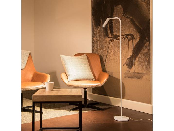 Karpo Lampadaire White - SLV - Bureau / espaces de travail - Moderne - Métal - Avec abat-jour