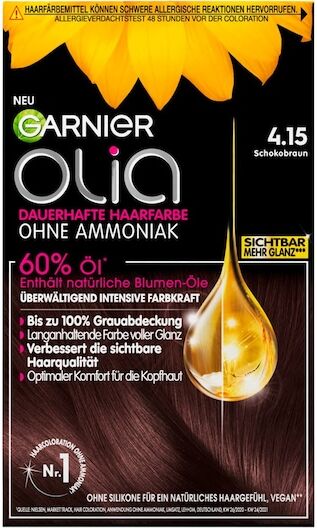 GARNIER Haarfarben OliaDauerhafte Haarfarbe 4.15 Schokobraun 1 Stk. (6,99 € / 1 Stk.)