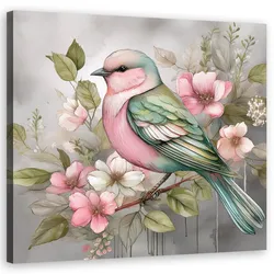 WANDBILD tiere vintage vogel