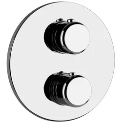 Gessi Goccia Fertigmontageset, für Unterputz-Thermostat 2-Wege-On-Off-Umlenkkartusche, nur separat anzusteuern, mit Wartungsabsperrventilen, Filter und Rückflussverhinderer, nicht eigensicher,