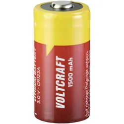 Voltcraft CR123A 10pcs Fotobatterie CR-123A Lithium 1500 mAh 3 V 10 St. (10 Stk., CR123A, 1500 mAh), Batterien + Akkus