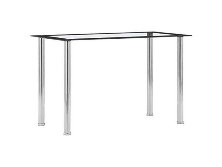 LKJephalotrope Esstisch Glas 120x60x75 cm Küchentisch Schwarz Transparent Schlanker Glastisch für Küche und Essbereich: Pflegeleichte Sicherheitsglas-Platte kombiniert mit stabilen Edelstahlbeinen.