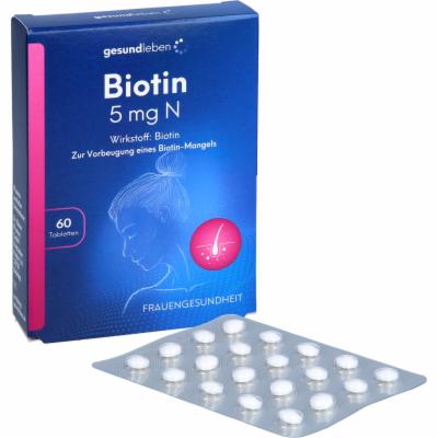 Alliance Healthcare Deutschland GmbH GESUND LEBEN Biotin 5 mg N Tabletten 60 St 04985234