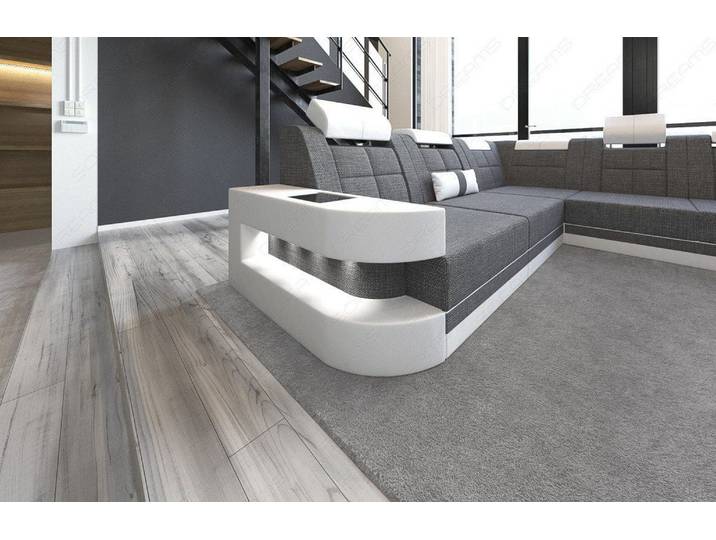 Wohnlandschaft Wave XXL U-Form in Stoff