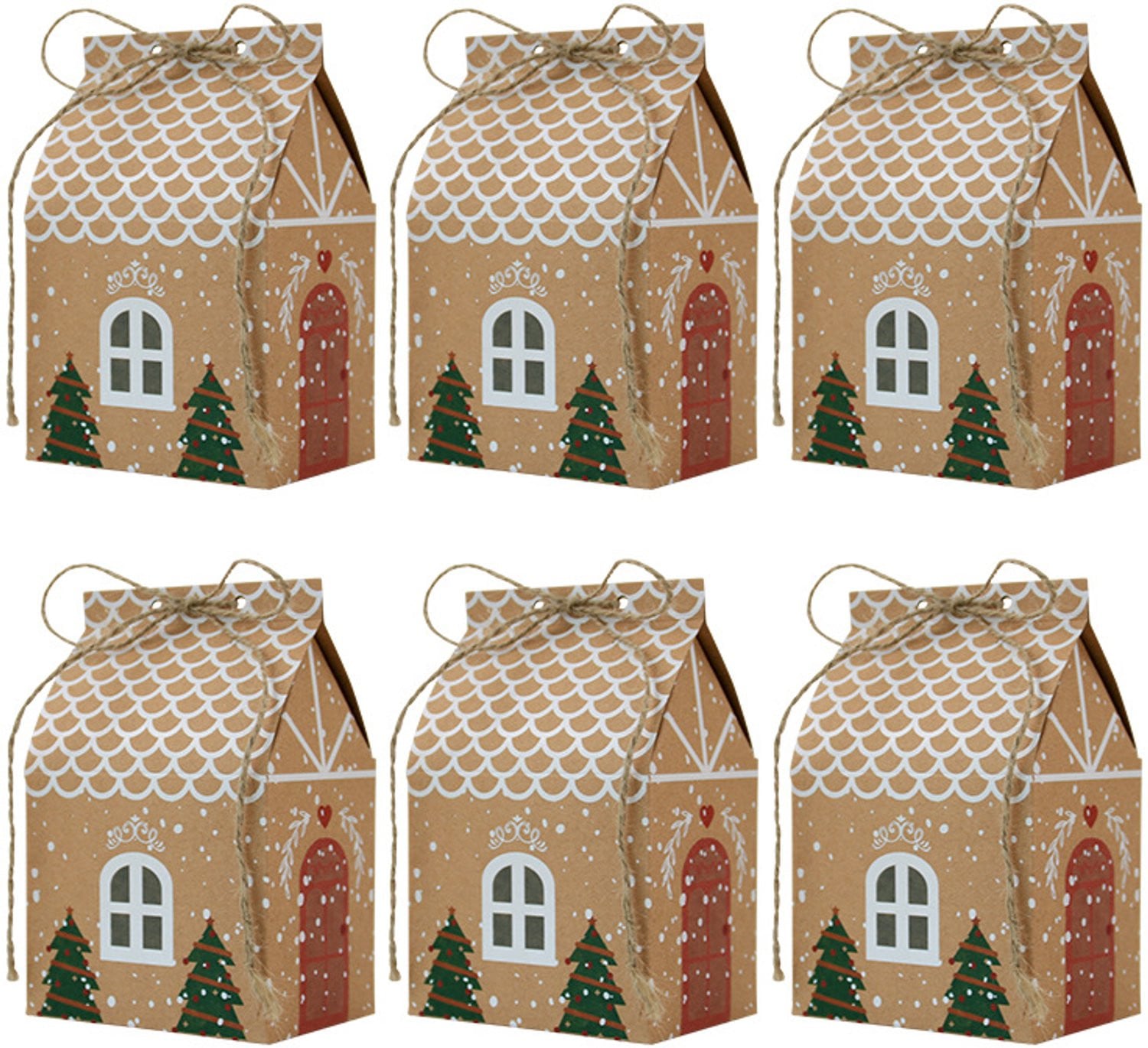 50 stuks Adventskalender Huizen met Cijferstickers - DIY Kerstkalender Knutselset