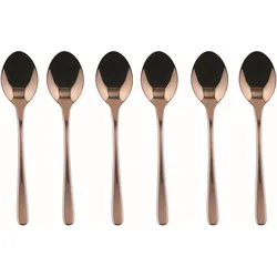 Sambonet Espressolöffel Taste 6 Stück, Kupfer, Besteck, Kupfer, Silber