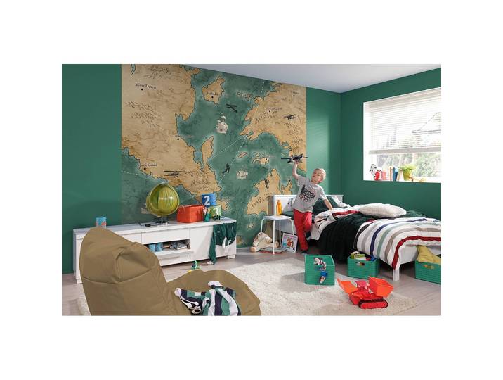 Papier peint Old Travel Map 300 x 280 x 0cm