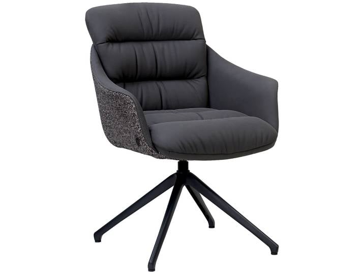 Dieter Knoll Armlehnstuhl SOUL, schwarz, Leder