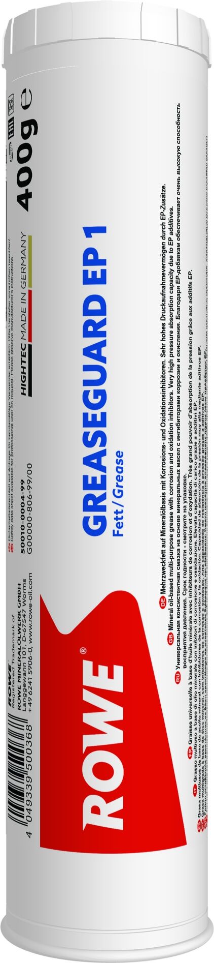 Rowe Fett Hightec Greaseguard Ep 1 [0,4 Kg] 50010-0004-99 0.4l