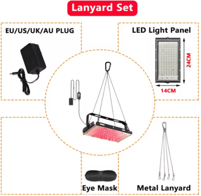 Inspire Curations 3 In 1 Red Light Therapy Panel 660nm And 850nm Infrared Light Lamp With Adjustable Stand light Panel