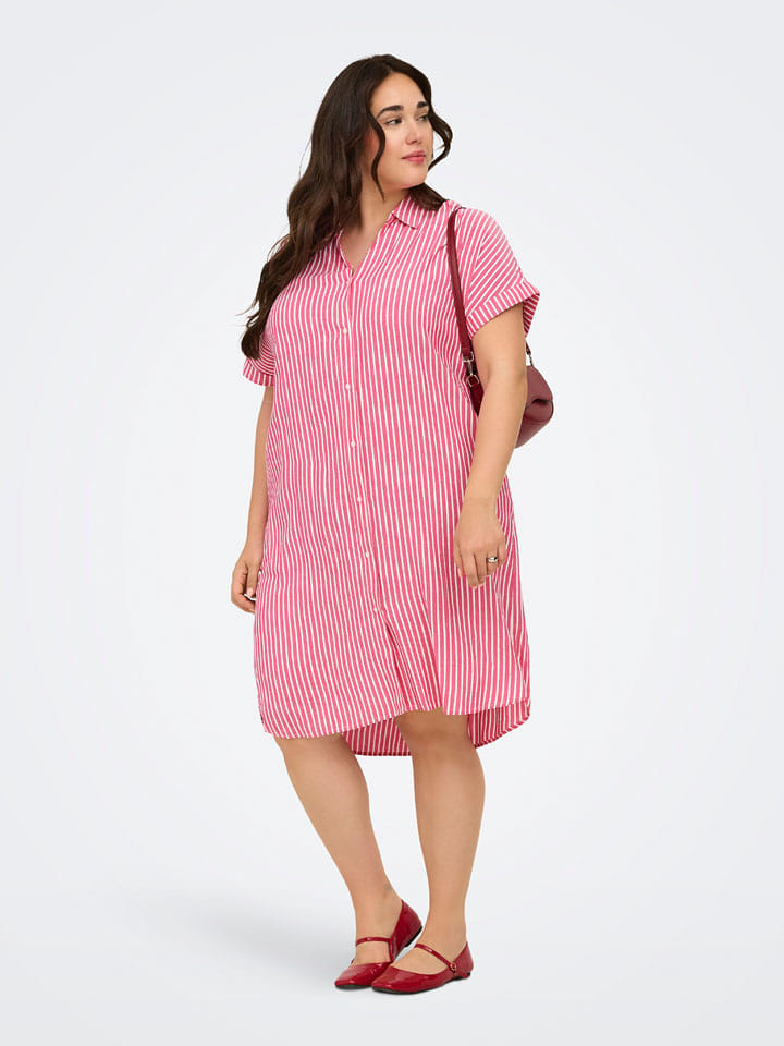 ONLY Carmakoma Kleid in Rosa - 46