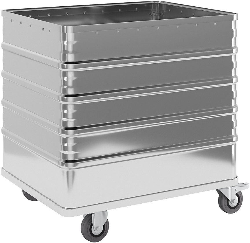 Alu-Kastenwagen, Vollwand, ohne Deckel, Volumen 223 l Gmöhling