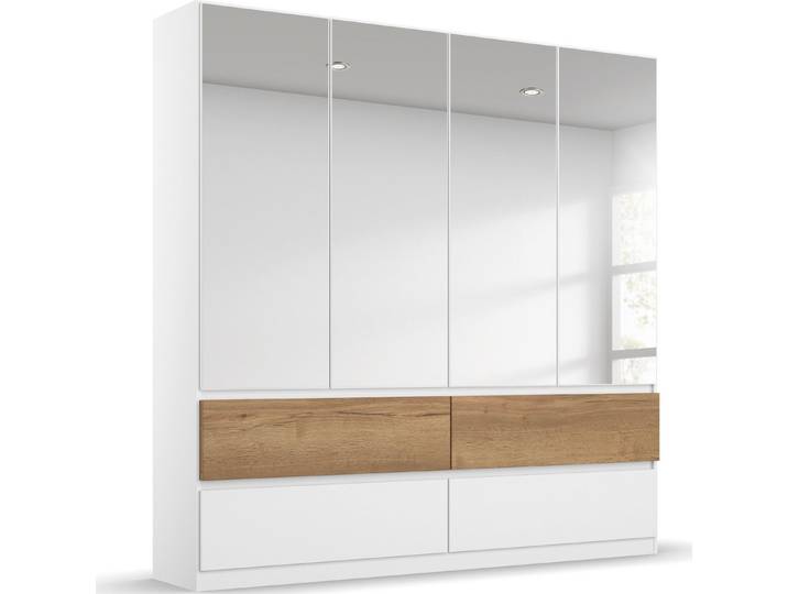 rauch Drehtürenschrank Winnipeg grifflose Front, Schubkästen m. Griffmulde, auch mit Beleuchtung