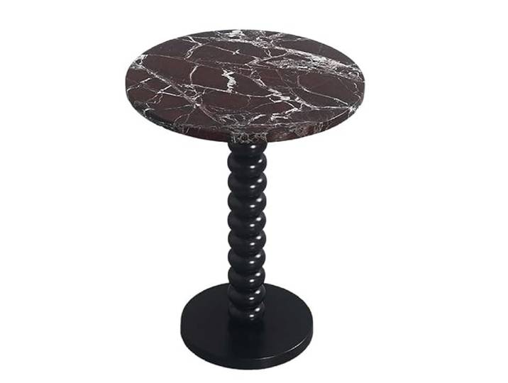 YCCHAH Sofatisch Apartment, Kleiner Sofa-Couchtisch, stilvoller Marmor-Beistelltisch, Wohnzimmer-Dekoration, runder Tisch Wohnzimmer-Beistelltisch