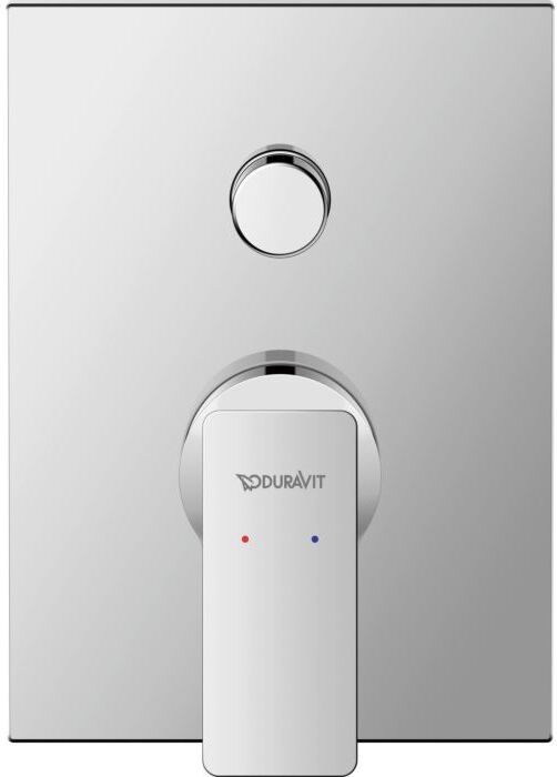 Duravit Manhattan Fertigmontageset MH4210008010 Unterputz-Wannenarmatur, Umsteller mit automatischer Rückstellung, chrom