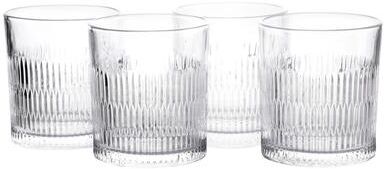 Gibson Elite 4 Piece 11 Ounce Double Old Fashioned Clear Glass Set