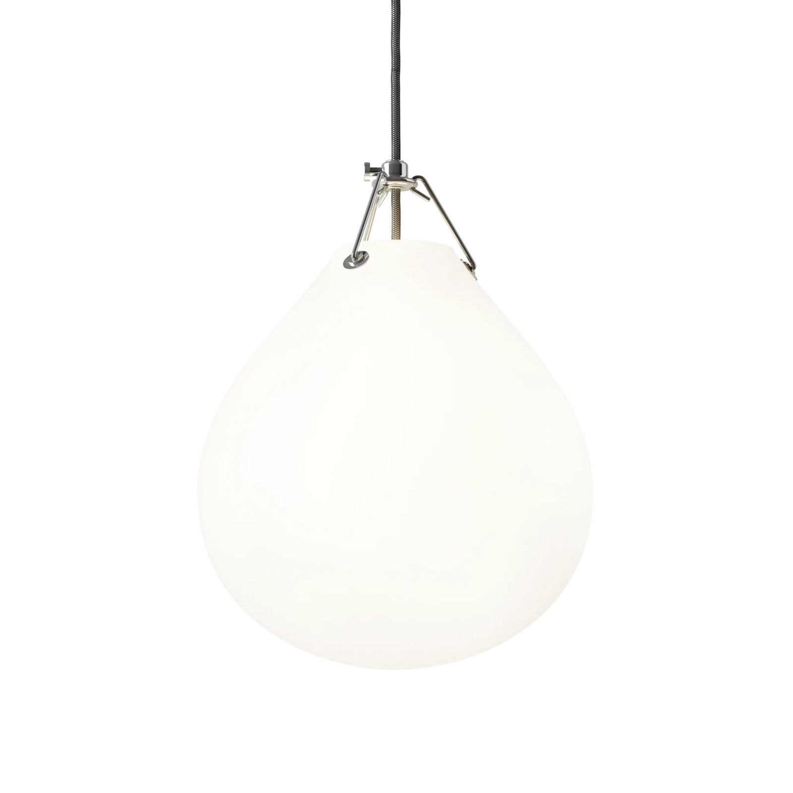Louis Poulsen Moser hanglamp wit/zilver - Diameter: 25 cm